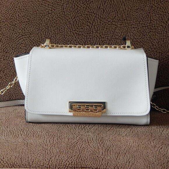 ZAC ZAC POSEN EARTHA Mini Chain Crossbody Ivory NS Handbag Authentic NWT $325 - Picture 4 of 14